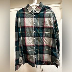 Goodfellow & Co Long Sleeve Button Down - Grey / Green